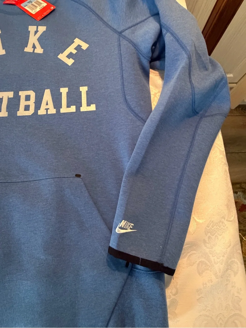 Nike Light Blue Crewneck Sweatshirt with 'Football' Logo